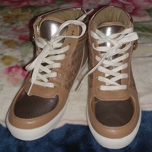 Michael Kors Gold High Top Shoes